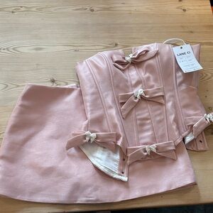 Lane Ci Pink Corset and Skirt Set